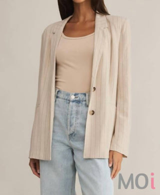 Z Supply - Blazer Livingston Risca de Giz