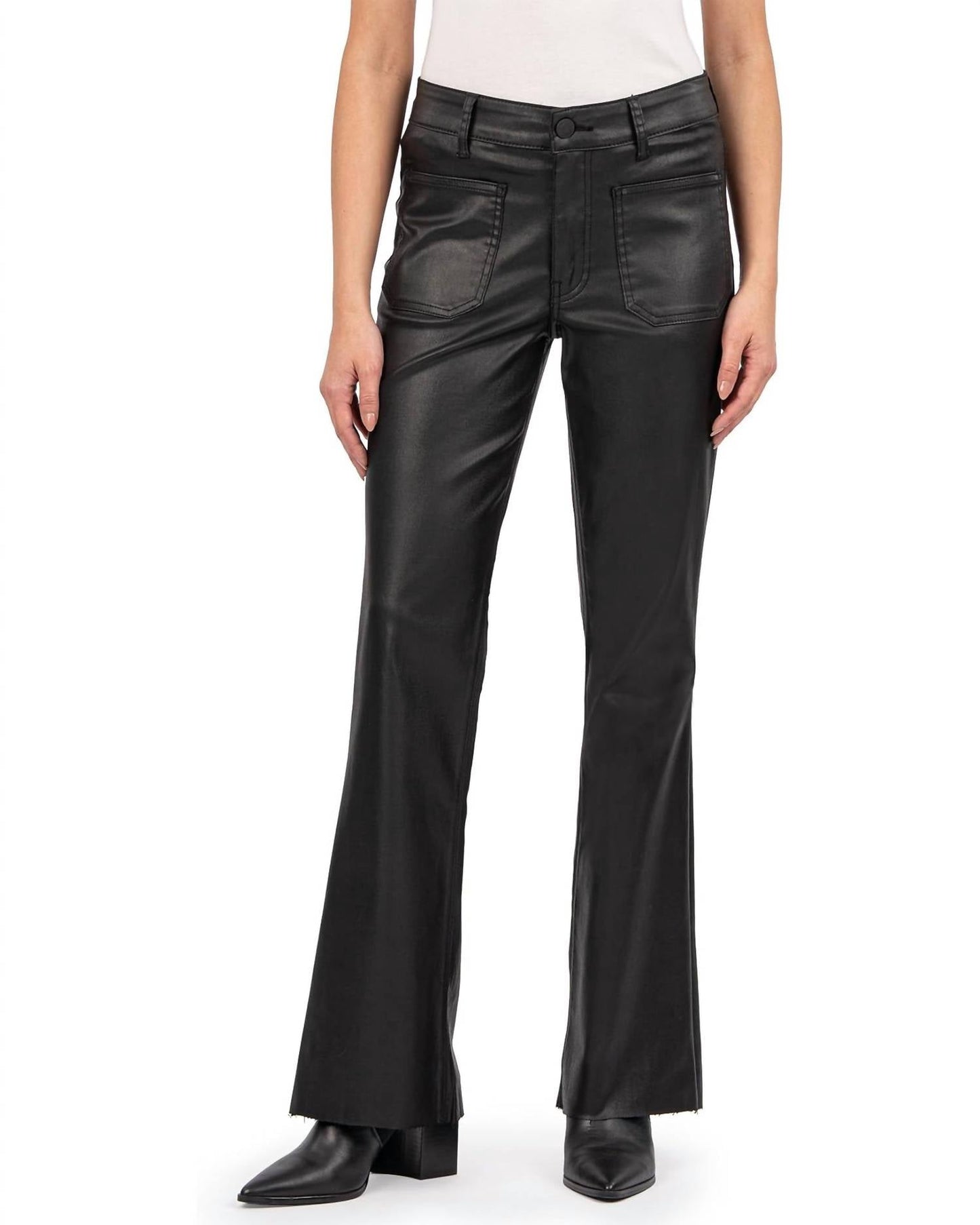 Kut From The Kloth - Stella High Rise Flare Raw Hem Jeans