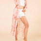 Jen & Co. - Boho Long Printed Kimono Wrap Cover Up