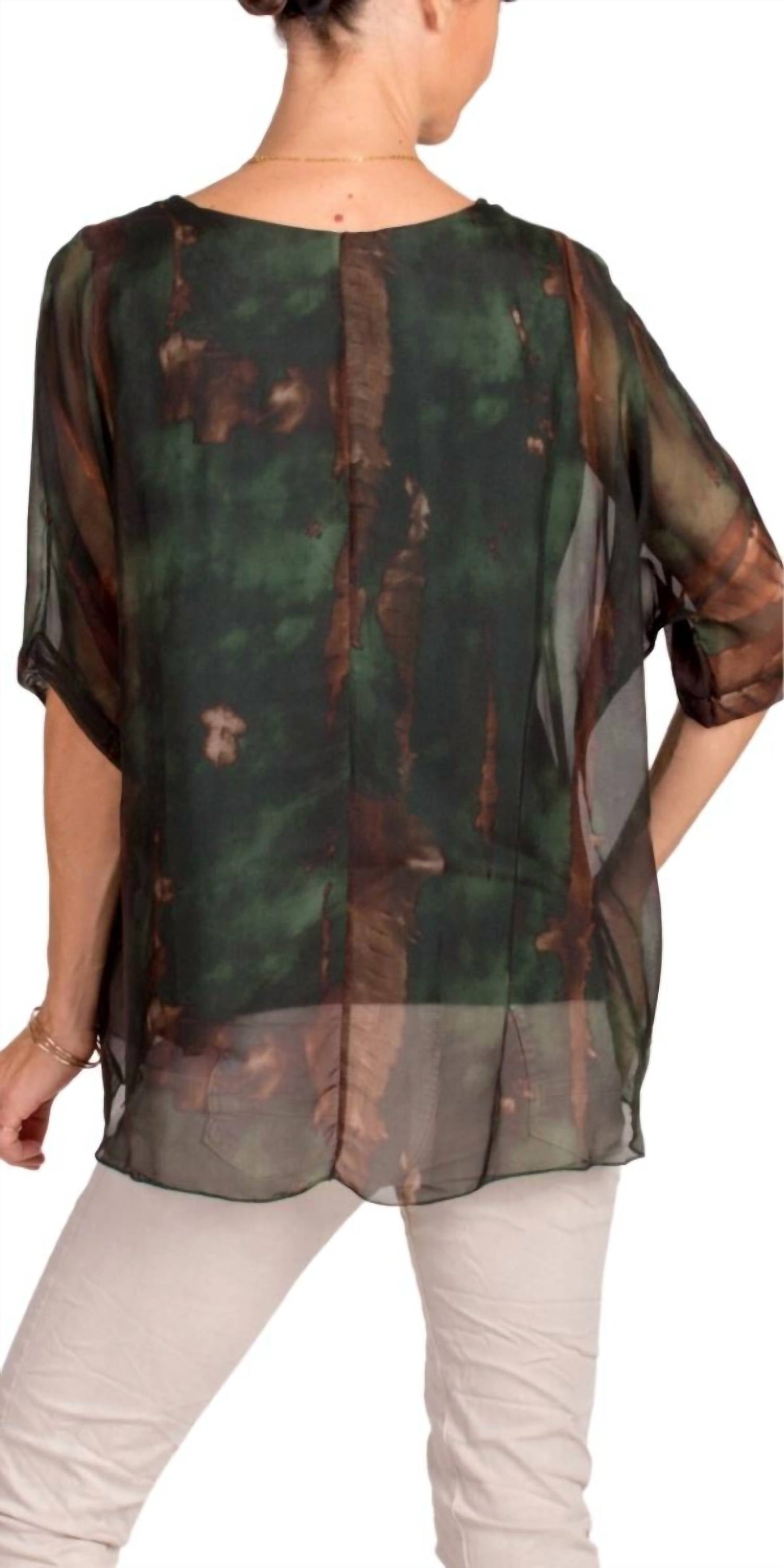 Gigi Moda - Carmelina Acid Wash Silk Kaftan