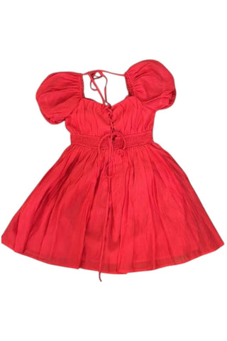 &amp;Merci - Vestido curto babydoll Keri com ilhós