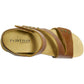 Halsa Footwear - Women's Giselle Leather With Embossed Wedge Sandal