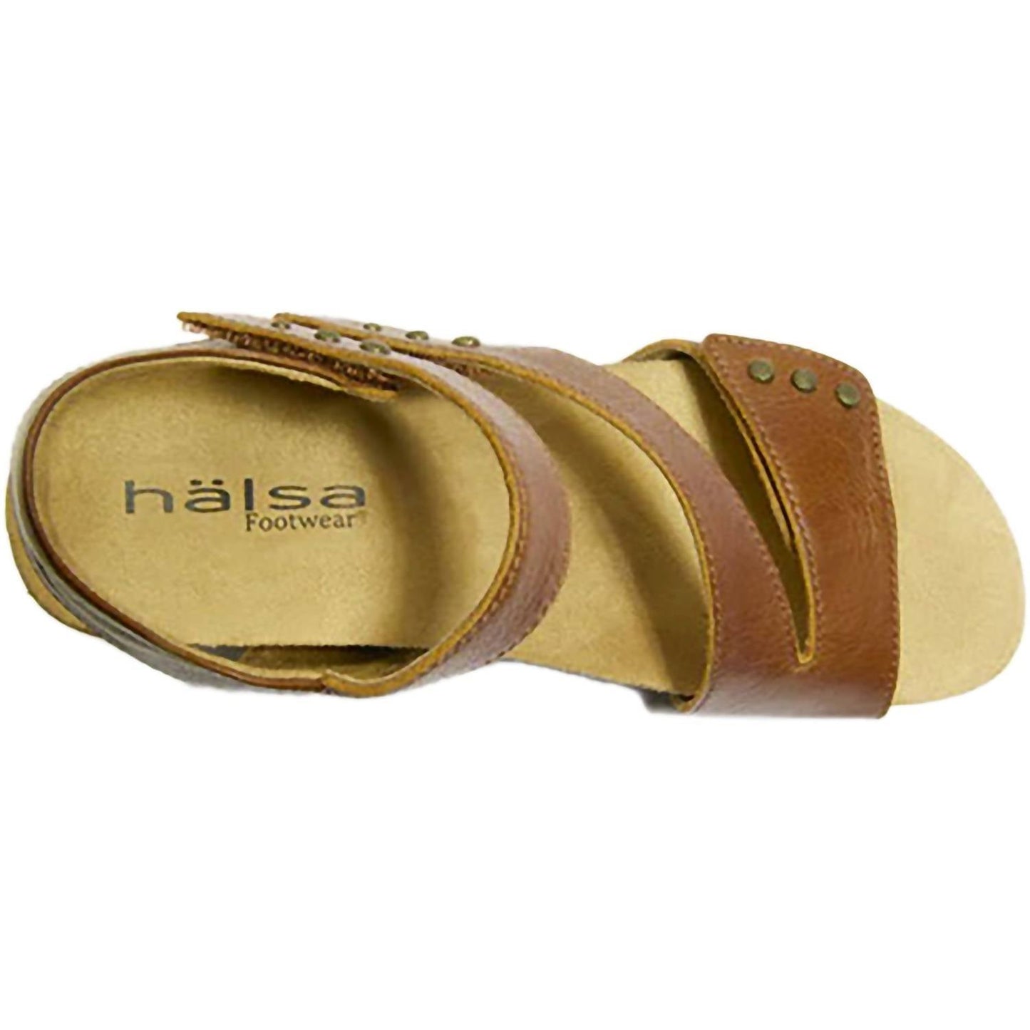 Halsa Footwear - Women's Giselle Leather With Embossed Wedge Sandal