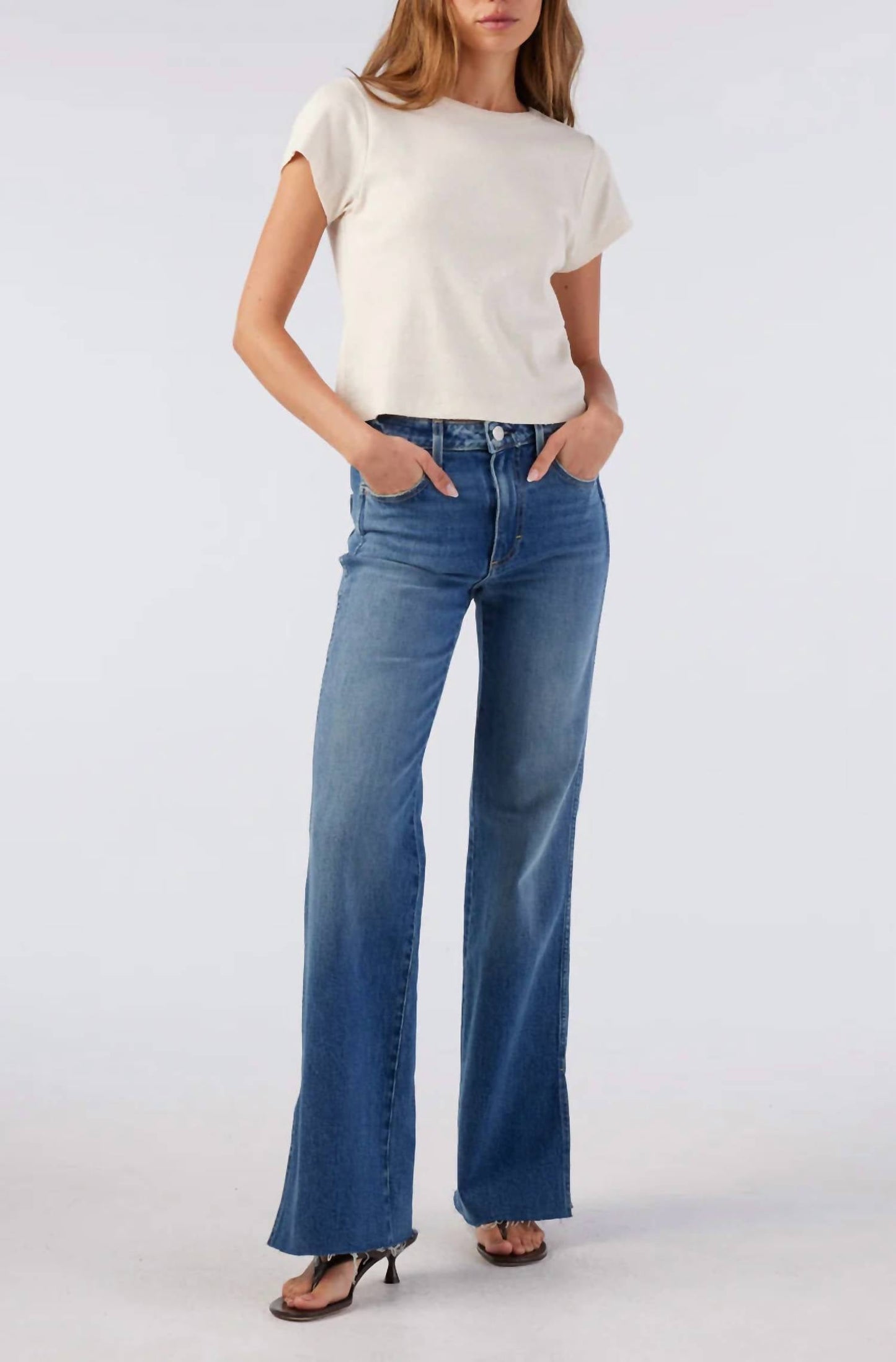 Amo - Georgia Split Flare Jeans