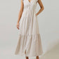 Sugarlips - Sandy Striped Evianna Flutter Maxi Dress