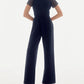 Joseph Ribkoff - Lace Top Belted Jumpsuit
