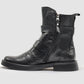 Kcr Group - Women's Mid Buckle Leather Boots