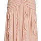 Veronica Beard - Lucine Ruched Silk-crepon Halterneck Maxi Dress