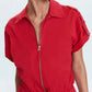 Pistola - Meg Short Sleeve Zip Front Romper