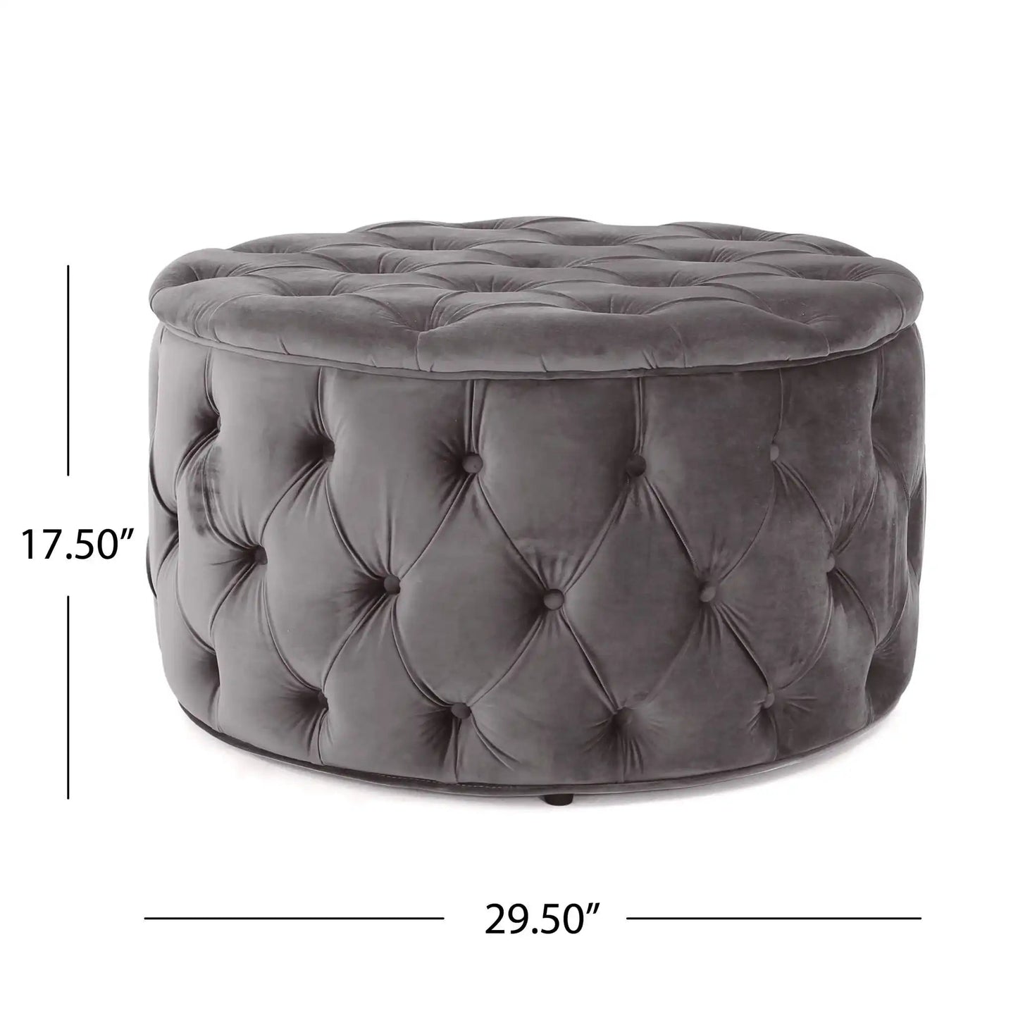 Modern Glam Ottoman Velvet