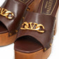 Valentino Garavani - Women's Vlogo Chain Leather Mules