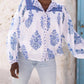 Oliphant - Mandarin Pintuck Blouse