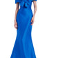Badgley Mischka - Short Sleeve Mermaid Gown