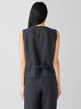 Eileen Fisher - Washed Organic Linen Délavé Vest