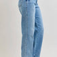 Judy Blue - Tummy Control Vintage Wash Straight Leg Jeans - Petite