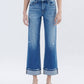 Flying Monkey - High Rise Cuffed Slim Wide Leg Jeans
