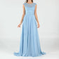 Poly Usa - Long Embroidered Cap Sleeve Dress