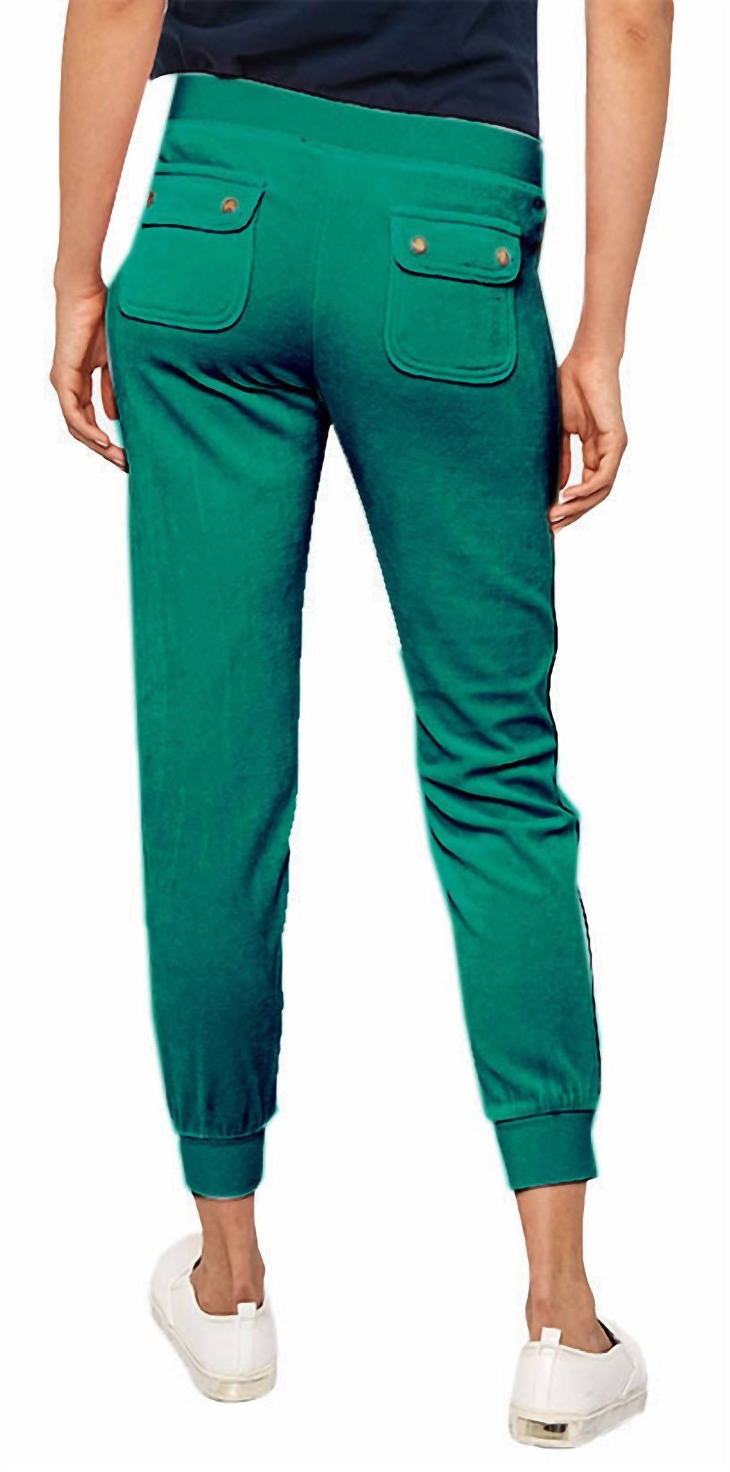 Juicy Couture - Women's Hatbox Laurex Crest Velour Zuma Pants S