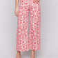 Charlie B - Printed Flare Pants With Patch Pockets