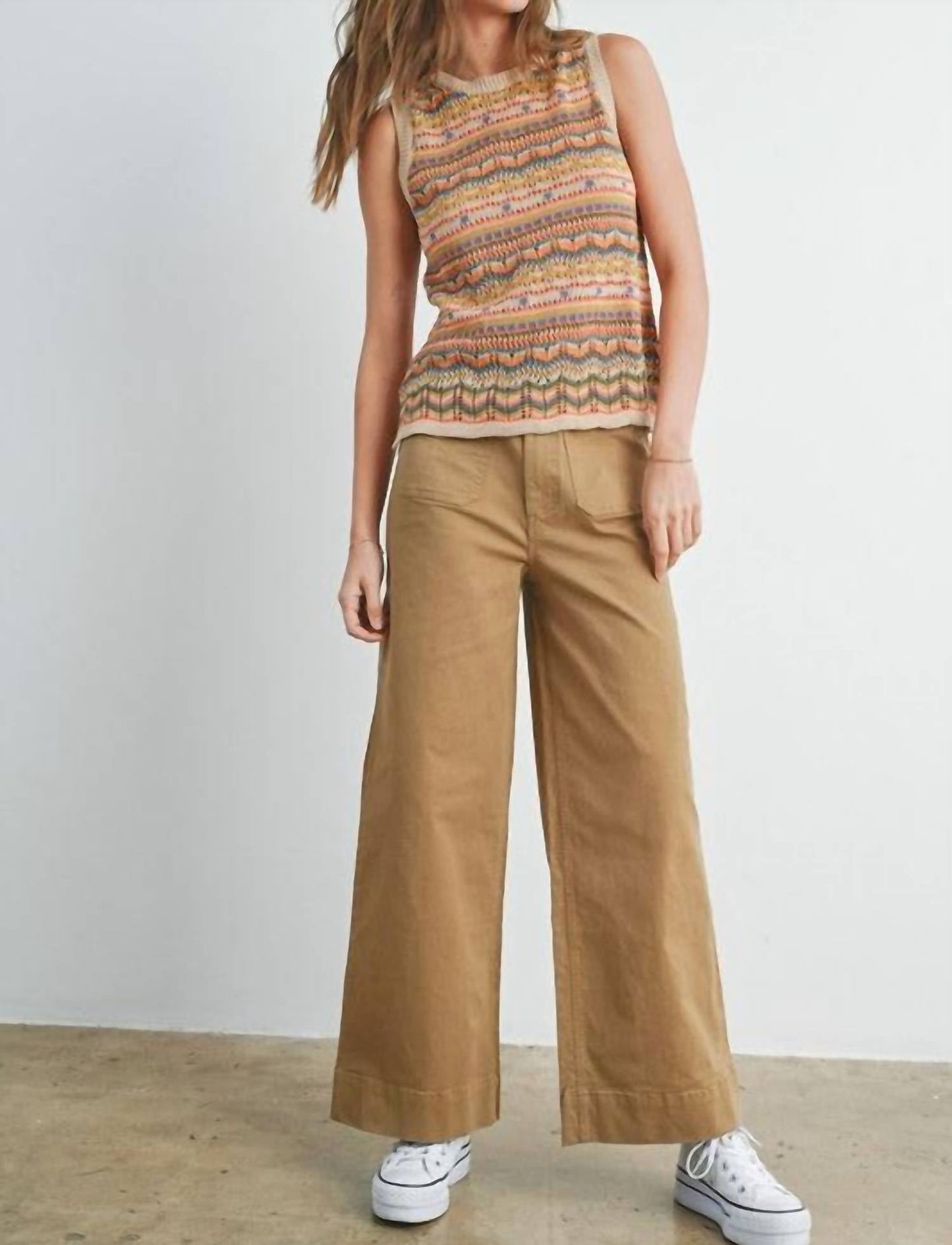 Buttermelon - Wide Leg Long Length Pants