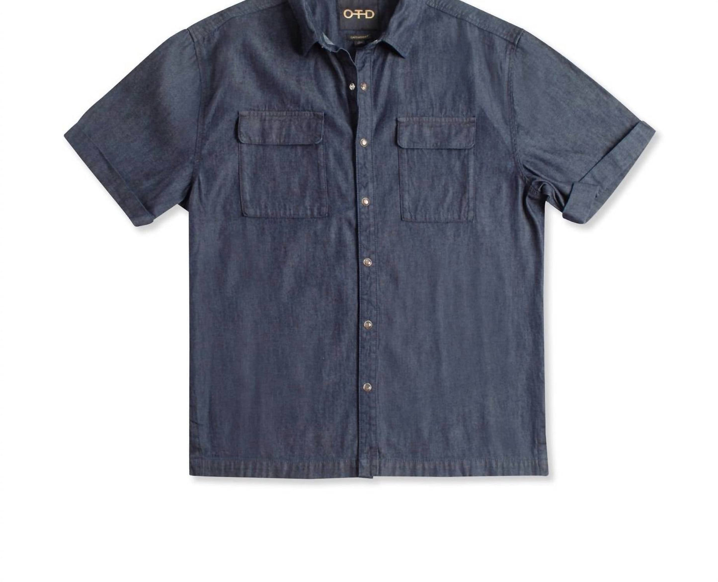 On This Day - Denim Short Sleeve Buttoned Shirt