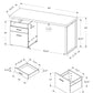 Computer Desk for Home Office with Storage Drawers