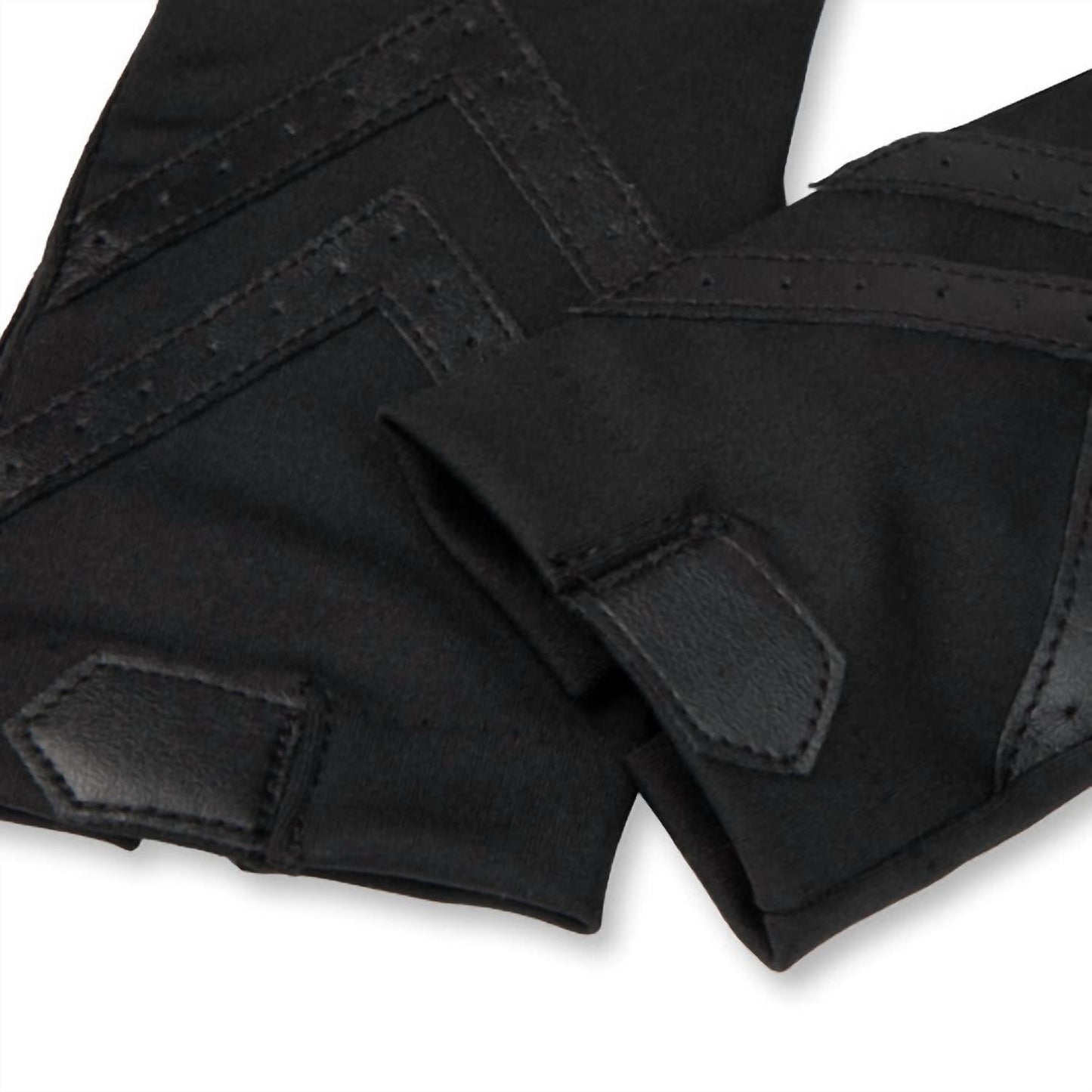 Isotoner - Women's Spandex Shortie Glove With Chevron Detail