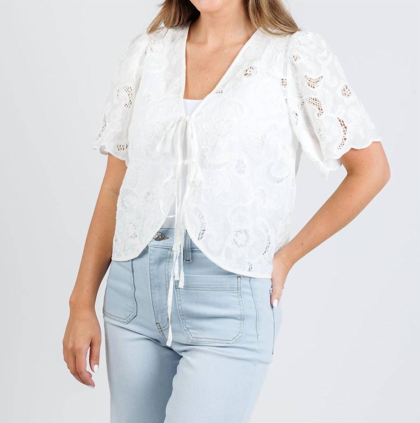 Nation Ltd - Women's Rosalyn Tie Front Top