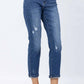 Judy Blue - High Rise Rainbow Embroidery Straight Jeans