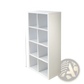 8 Cube White Bookshelf Organizer for Home and Office