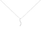AGS Certified 14k White Gold 3.0 Cttw Baguette and Brilliant Round-Cut Diamond Journey 18" Pendant Necklace (K-L Color, I1-I2 Clarity)