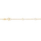 10K Yellow Gold 1/3 Carat Round Brilliant-Cut Diamond Modern Bezel-Set Solitaire 16"-18" Pendant Necklace (H-I Color, SI2-I1 Clarity)