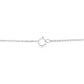 14K White Gold 1/2 Cttw Lab Grown Oval Shape Solitaire Diamond East West 18" Pendant Necklace (E-F Color, VS1-VS2 Clarity)