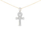 Men's 10K Yellow Gold 1.00 Cttw Ankh Cross Pendant