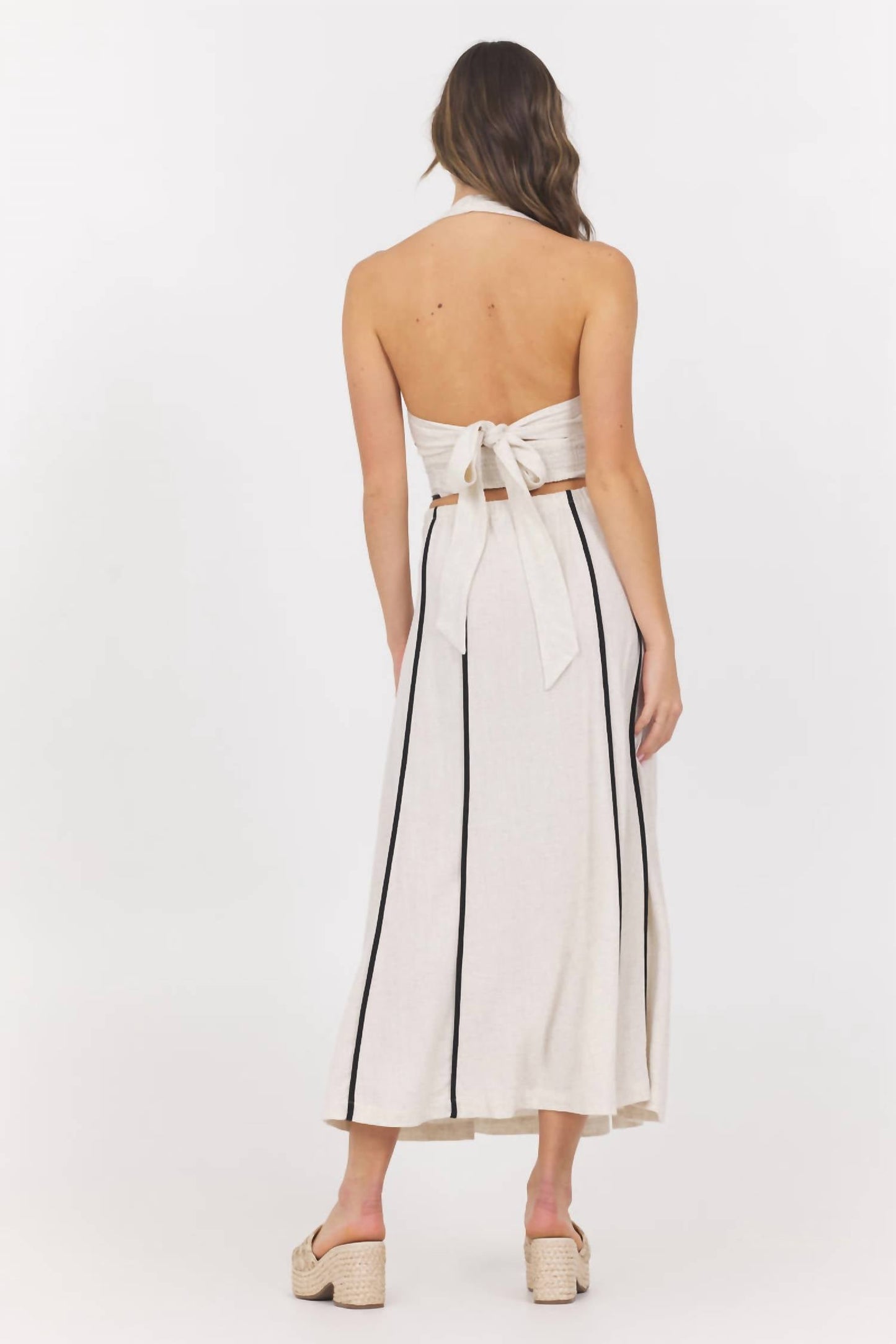 Vintage Havana - Coconut Grove Linen Halter Top
