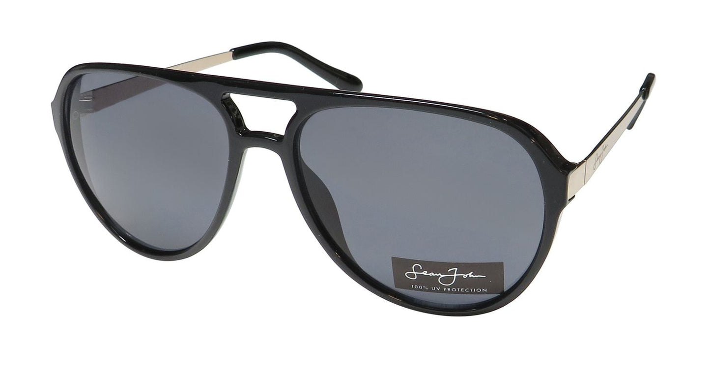 Óculos de sol Sean John SJS1002Ce Piloto 100% proteção UV Masculino/Feminino