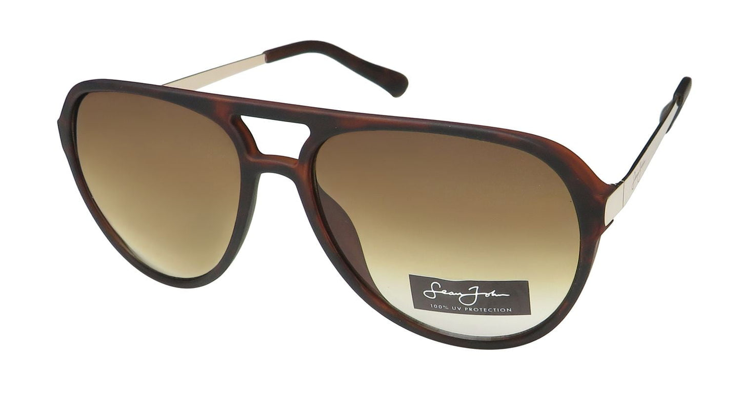 Óculos de sol Sean John SJSpl3479 com proteção 100% UV e acetato premium, última temporada