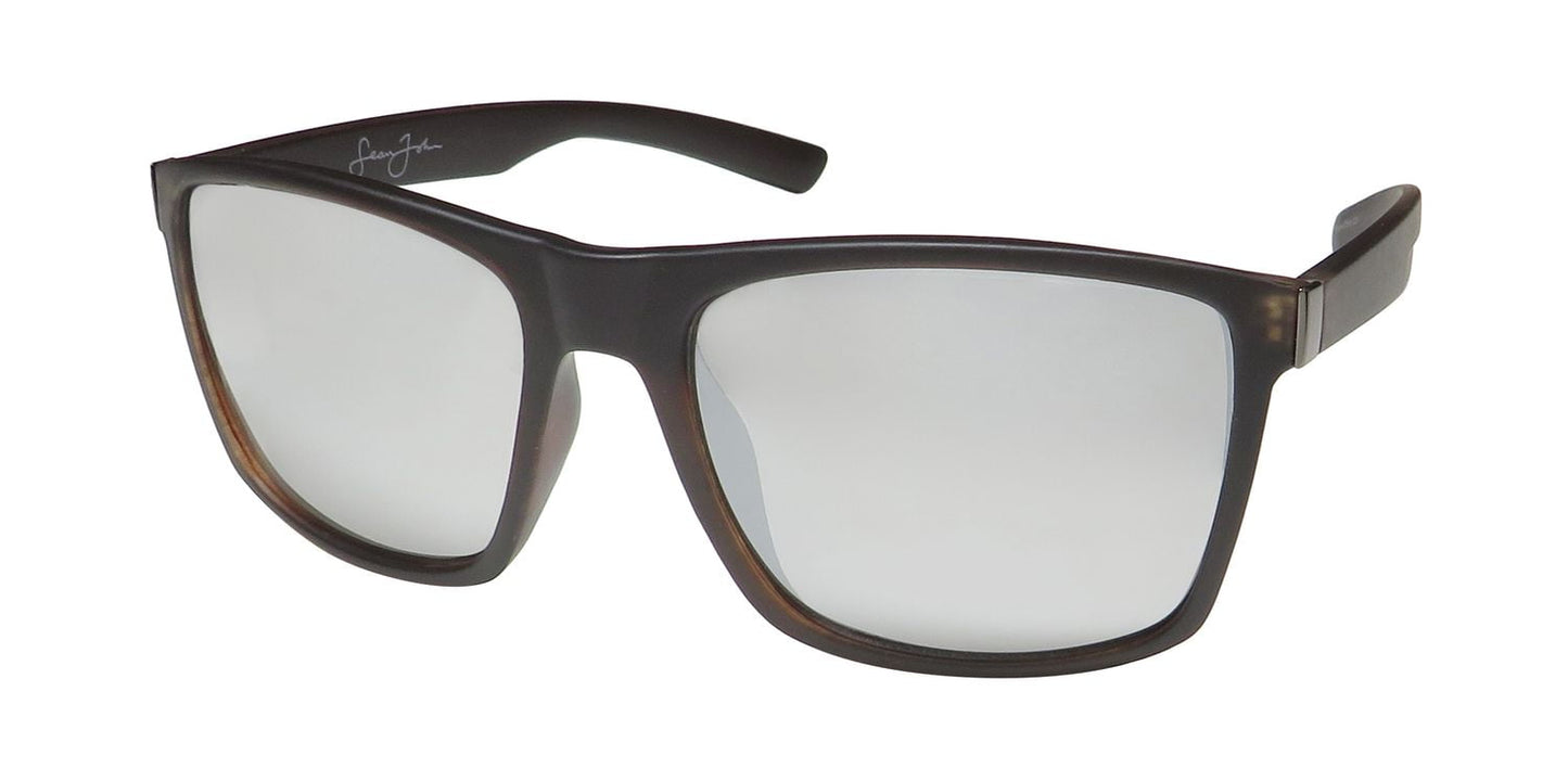 Óculos de sol Sean John SJSPL3479 com proteção 100% UV em acetato premium, última temporada
