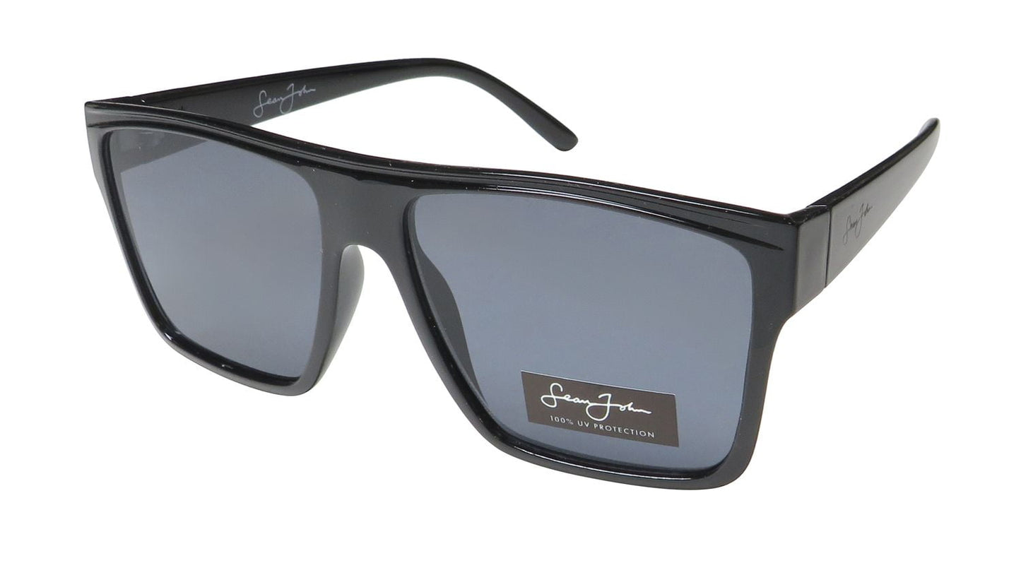 Óculos de sol Sean John SJSpl3476 com proteção 100% UV/UVB, estilo passarela contemporâneo