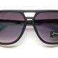 Óculos de sol Sean John SJS1003Ce Lentes grandes Hastes de plástico Segmento premium