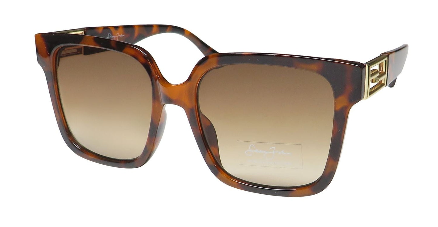 Óculos de sol Sean John SJS2010Ce com proteção 100% UV/UVB e lentes retangulares casuais