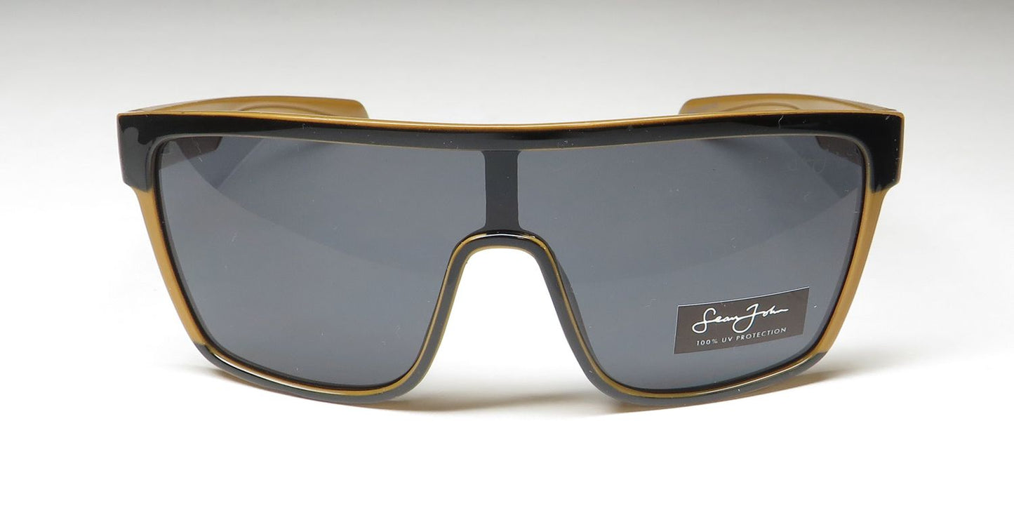 Óculos de sol Sean John SJS1009 com proteção 100% UV/UVB, envolvente e contemporâneo