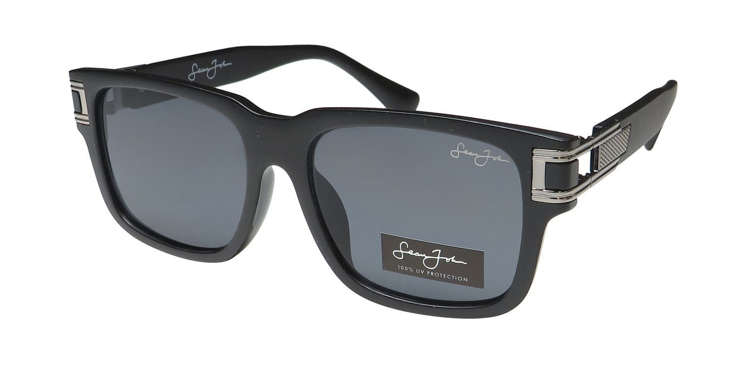 Óculos de sol Sean John SJS1028Ce, materiais de acetato premium, 100% de proteção UV, masculino