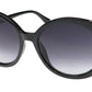 Óculos de sol Sean John SJS2032 com lentes grandes e lentes grandes, designer de celebridades americanas