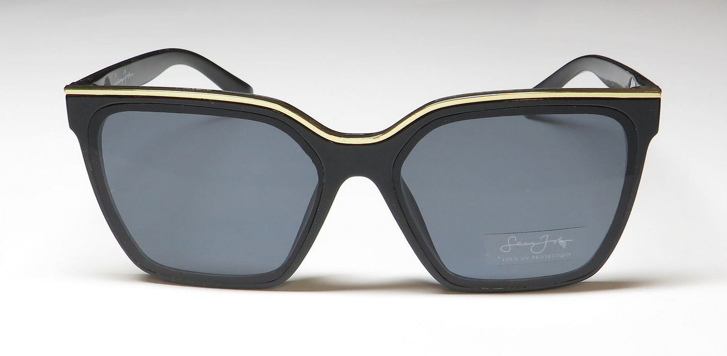 Óculos de sol Sean John SJS2036 com proteção 100% UV/UVB, elegante, premium, acetato, raro