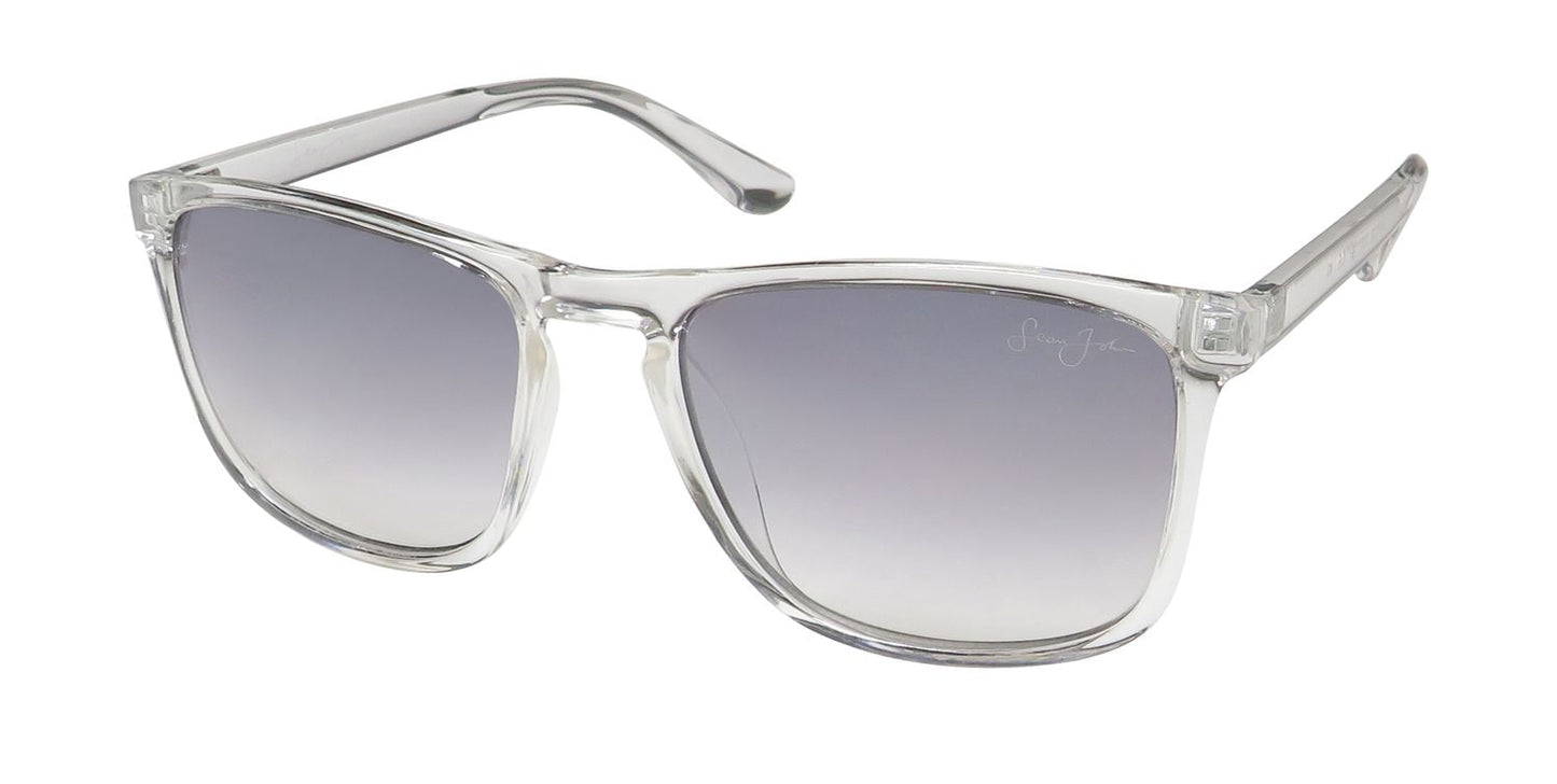 Óculos de sol Sean John SJS1023 com proteção 100% UV/UVB, como visto em celebridades retrô