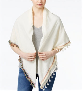 Steve Madden Catalunya Tassel Wrap Feminino Branco Tamanho Regular