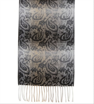 Cachecol feminino Steve Madden Winter Ombre Muffler, preto, tamanho regular