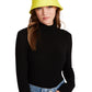 Chapéu Bucket Steve Madden Feminino com Forro de Cetim e Nylon, Amarelo, Tamanho Regular