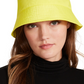 Chapéu Bucket Steve Madden Feminino com Forro de Cetim e Nylon, Amarelo, Tamanho Regular